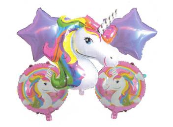 Utkarsh Printed Set Of 5 Pcs Multicolor Unicorn Horse Flipkart Com