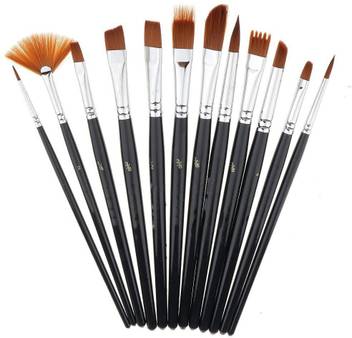 Zahuu Soft Bristles Paint Brush Set Flipkart Com