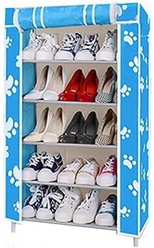 Cmerchants Space Saving Storage Organiser Bp Metal Collapsible Shoe Stand