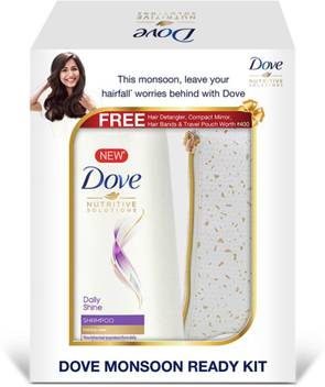 Dove Daily Shine Shampoo 650 Ml Monsoon Ready Kit Price In India