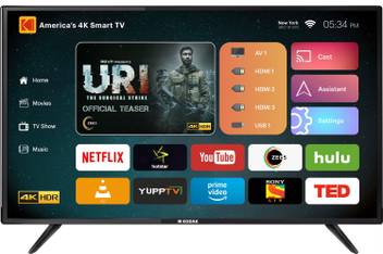 Kodak 43 4k Xpro 108cm 43 Inch Ultra Hd 4k Led Smart Tv Online At Best Prices In India