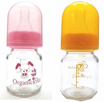organic kidz glass feeding bottle
