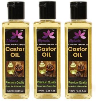 Alphacia 100 Pure And Organic Castor Oil Hair Oil 300 Ml Pack Of