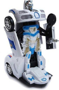 blue and white transformer