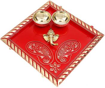 Bds Creations Designer Decorated Diya Bhaidooj Engagement Platter Festive Diwali Pooja Floating Plate Thali Pack Of 1pcs Plastic Decorative Platter Price In India Buy Bds Creations Designer Decorated Diya Bhaidooj Engagement Platter
