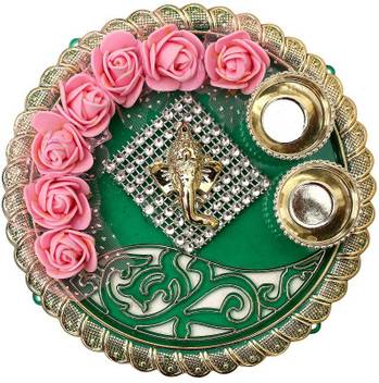 Bds Creations Designer Decorated Diya Bhaidooj Engagement Platter Festive Diwali Pooja Floating Plate Thali Pack Of 1pcs Plastic Decorative Platter Price In India Buy Bds Creations Designer Decorated Diya Bhaidooj Engagement Platter