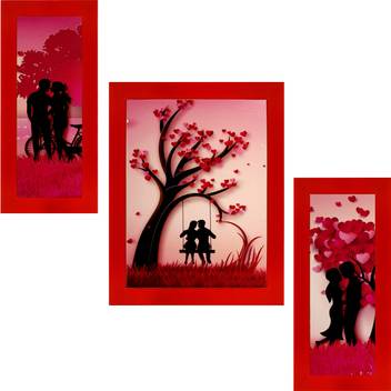 Indianara Love Couple On Swing 1833 Digital Reprint 13 Inch X 7