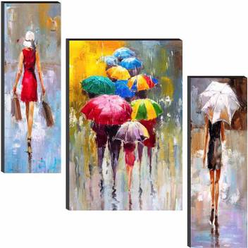 Saf Modern Art Set Of 3 6mm Mdf Panel Painting Digital Reprint 24