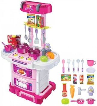 kitchen play set with light and sound