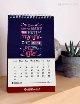 Jhingalala Table Calendar Desk Calendar And Planner 2020 Table