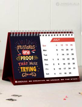Jhingalala Table Calendar Desk Calendar And Planner With