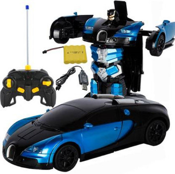 black and blue transformer
