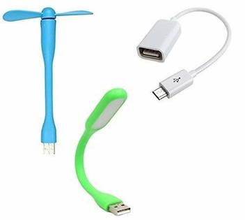 Supremacy Portable And Flexible Otg Cable Usb Fan Led Light Multicolor Otg Cable Adjustable Light And Fan Usb Fan Usb Cable Led Light Price In India Buy Supremacy Portable And