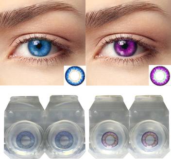 Diamond Eye Monthly Color Contact Lens Zero Power Violet Blue Pack Of 2 Monthly Price In India Buy Diamond Eye Monthly Color Contact Lens Zero Power Violet Blue Pack