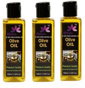 Alphacia Natural Extra Light Olive Oil Hair Oil 300 Ml Pack Of 3