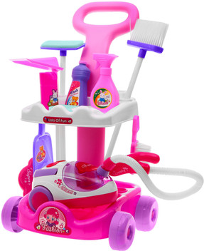 toy cleaning trolley set