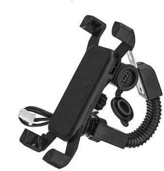 two wheeler mobile holder with charger