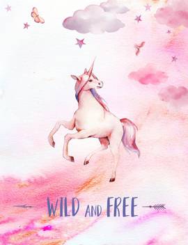 Unicorn Poster Moon Quotes Wall Poster Romantic Poster Moon