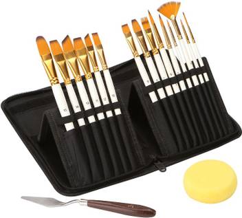 Flipkart.com | Zahuu Paint Brush Set With op-up Carrying Case with Palette  Knife and 1 Sponge -