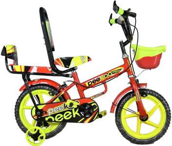 Mustang Fastway Peekoo Bike For Kids Of Age 2 5 Yrs Red Yellow