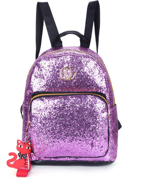 purple travel backpack