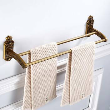 China Double Layer Bathroom Toilet Bath Towel Rack With Factory Price China Towel Bar Bath Towel