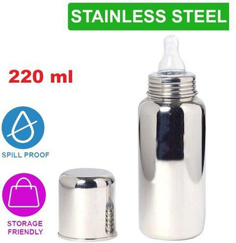 baby milk feeding steel bottle