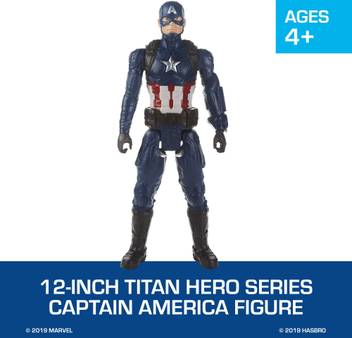Marvel Avengers Endgame Titan Hero Series Captain America 12 Inch Scale Super Hero Action Figure Toy With Titan Hero Power Fx Port Avengers Endgame Titan Hero Series Captain America 12 Inch Scale Super Hero Action