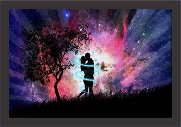 Good Night Romantic Couple Kissing Painting For Gift Canvas Art Places Posters In India Buy Art Film Design Movie Music Nature And Educational Paintings Wallpapers At Flipkart Com