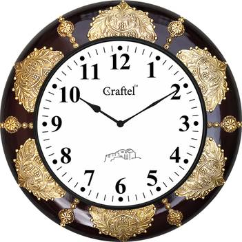 Craftel Analog 46 Cm X 46 Cm Wall Clock Price In India Buy Craftel Analog 46 Cm X 46 Cm Wall Clock Online At Flipkart Com