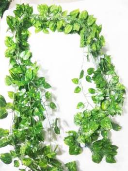 Endecor Money Plant Wall Haning Green Wild Flower Artificial