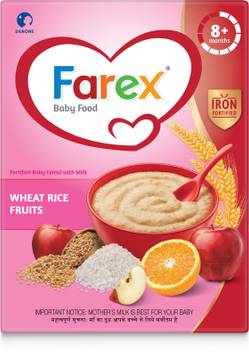 Farex Wheat Rice Fruits Fortified Baby Cereal Price In India Buy Farex Wheat Rice Fruits Fortified Baby Cereal Online At Flipkart Com Farex ragi rice baby food review in hindi।। farex wheat rice fruits fortified baby cereal
