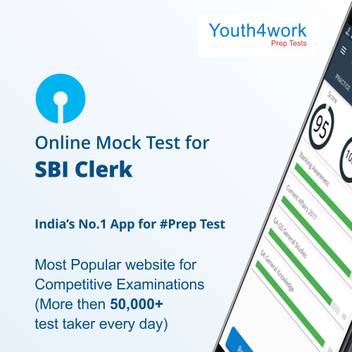 Youth4work State Bank Of India Sbi Clerk Exam Online Mock Test