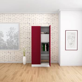 Godrej Interio Slimline 2 Door With Locker Metal Almirah Price In India Buy Godrej Interio Slimline 2 Door With