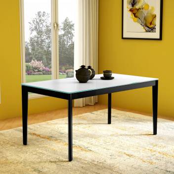 Godrej Interio Alaska Glass 6 Seater Dining Table Price In India Buy Godrej Interio Alaska Glass 6 Seater Dining Table Online At Flipkart Com