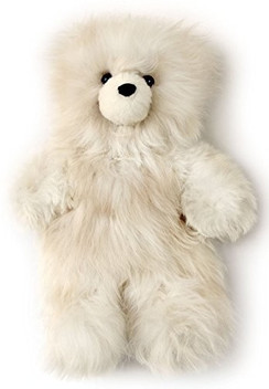 stuffed animal made out of alpaca fur