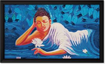 Artx Feng Shui Gautam Buddha Lotus Ink 8 5 Inch X 13 5 Inch