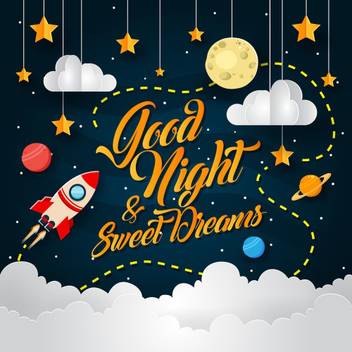 Good Night Moon Quotes Wall Poster Romantic Poster Paper Print
