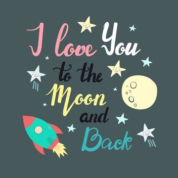 I Love You To The Moon And Back Moon Quotes Wall Poster Romantic
