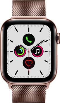 Apple Watch Series 5 Gps Cellular 44 Mm Gold Stainless Steel Case With Gold Milanese Loop Price In India Buy Apple Watch Series 5 Gps Cellular 44 Mm Gold