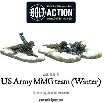 Bolt Action Us Army Mmg Team Winter Prone Blister Metal