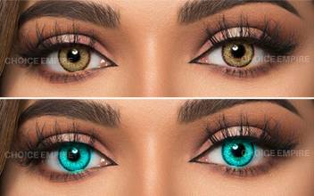 Choice Empire 2 Pair Monthly Colored Contact Lenses Zero Power
