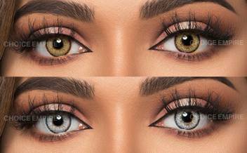 Choice Empire 2 Pair Monthly Colored Contact Lenses Zero Power