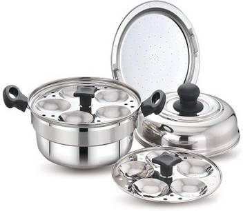 Kitchen Stainless Steel Idly Pot With Steamer Pot 10 Idlies Induction Standard Idli Maker Price In India Buy Kitchen Stainless Steel Idly Pot With Steamer Pot 10 Idlies Induction