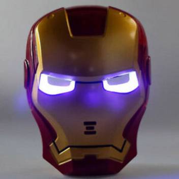 Yubirth Marvel 3d Ageof Ultron Iron Man Mask Led Light Party Mask