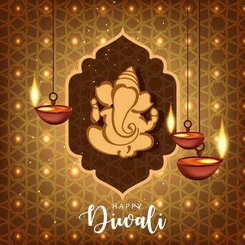 Ganesha Goden Happy Diwali Paper Print Decorative Posters In India Buy Art Film Design Movie Music Nature And Educational Paintings Wallpapers At Flipkart Com