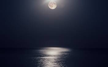 Full Moon Over The Sea Moon Quotes Wall Poster Romantic Poster Moon Poster Size 12x18 Inch Paper Print Decorative Posters In India Buy Art Film Design Movie Music Nature And Educational Paintings Wallpapers At Flipkart Com