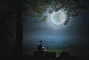 A Alone Boy Moon Quotes Wall Poster Paper Print Decorative Posters In India Buy Art Film Design Movie Music Nature And Educational Paintings Wallpapers At Flipkart Com