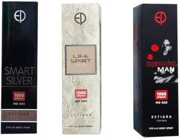 Estiara Smart Silver Life Spirt Diehard Man Pack Of 3 Body Spray For Men Price In India Buy Estiara Smart Silver Life Spirt Diehard Man Pack Of 3 Body Spray