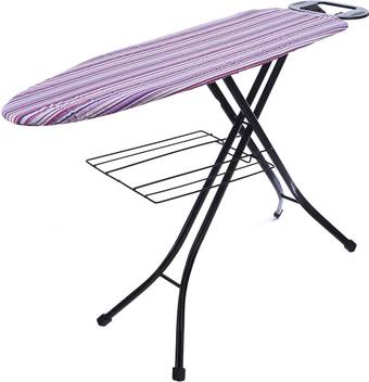 Nhr Jumbo Metal Foldable Anti Skid Ironing Board With Clothes